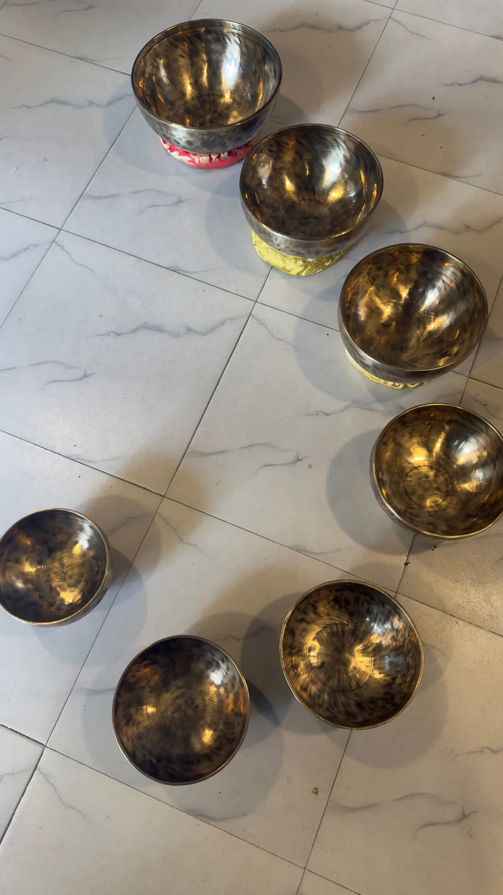 Hammered Singing Bowl Set